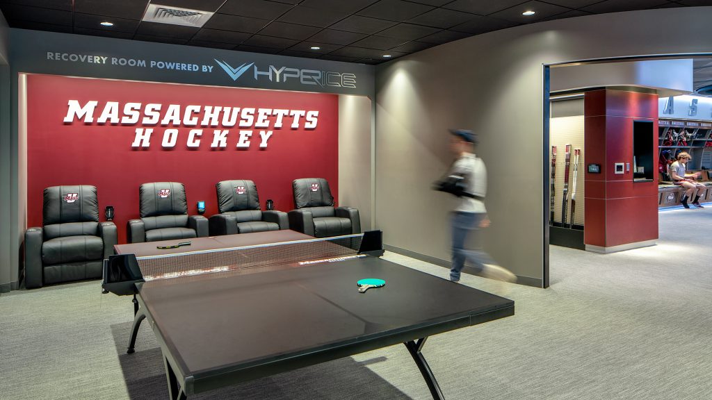 Mullins Center Hockey Locker Room